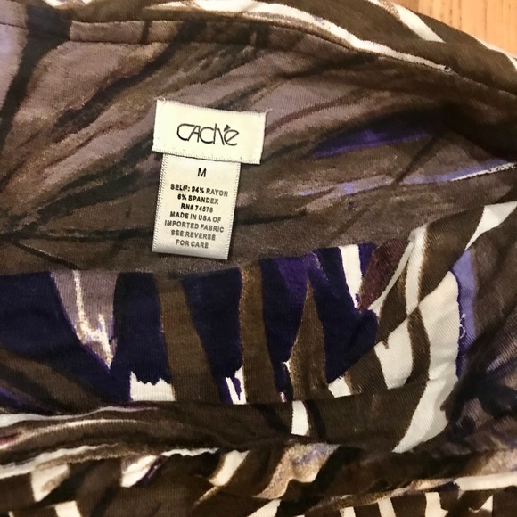 Cach’e Strapless Stretch Floral Party Dress SZ M. - Picture 4 of 5